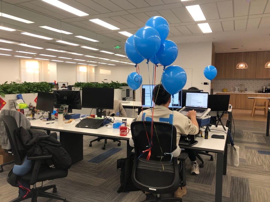 Hackathon, With Balloons
