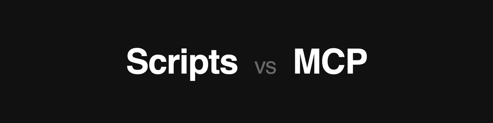 Don't Make the Model Your Loop: Scripts vs MCP in Agent Skills