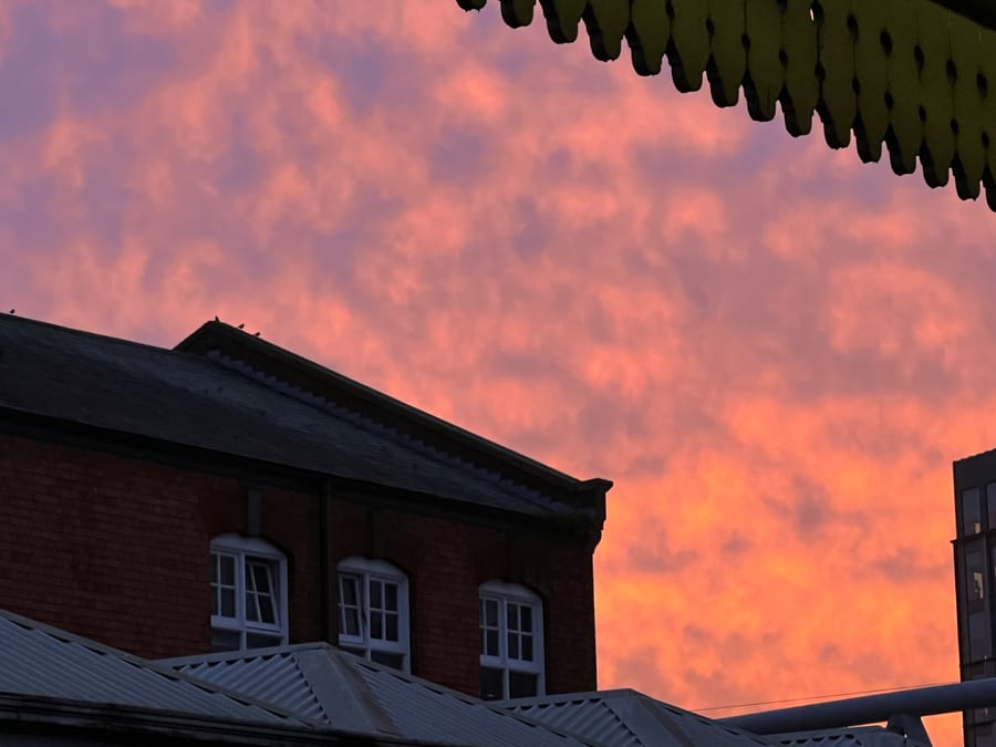 Nottingham Sky on Fire